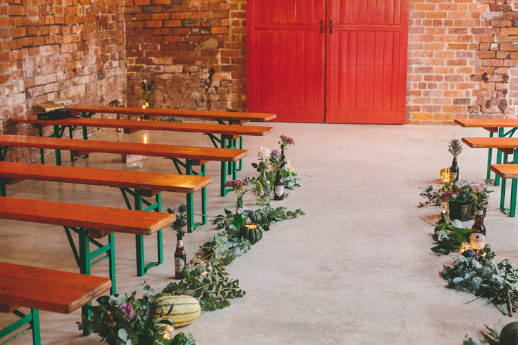 Benches Seating Industrial Indie Autumn City Wedding http://www.elliegracephotography.co.uk/