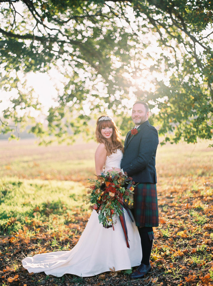 Caroline Castigliano Dress Gown Bride Bridal Rustic Autumn Halloween Wedding http://www.samrileyphotography.co.uk/