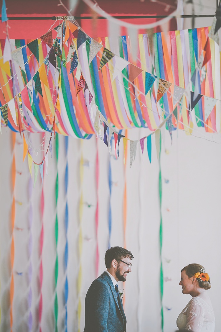 Ribbon Streamers Crepe Paper Bunting Backdrop Wedding Ceremony http://meliamelia.com/