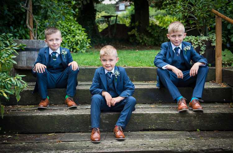 Boys Sons Page Navy Suits Colourful DIY Village Fete Wedding http://jamesgristphotography.co.uk/blog/