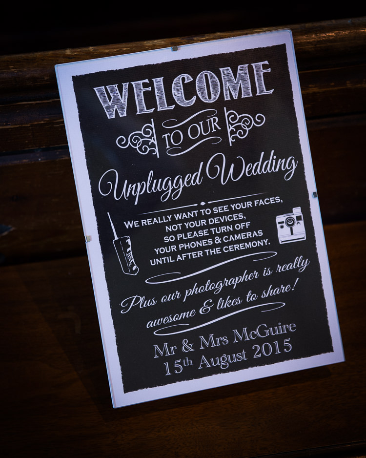 Un Plugged Sign Black Board Colourful DIY Village Fete Wedding http://jamesgristphotography.co.uk/blog/
