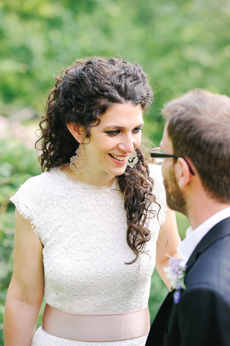 Long Hair Bride Bridal Waves Curls Intimate Italian Rose Garden Wedding http://landvphotography.it/