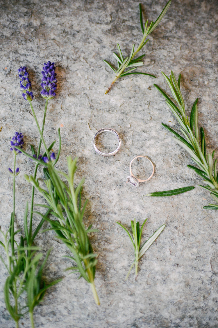 Rings Bands Diamonds Intimate Italian Rose Garden Wedding http://landvphotography.it/