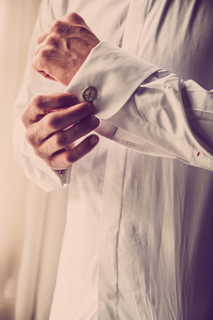 Watch Clock Cufflinks Glastonbury Festival Garden Party Wedding http://www.tommyreynoldsweddings.co.uk/