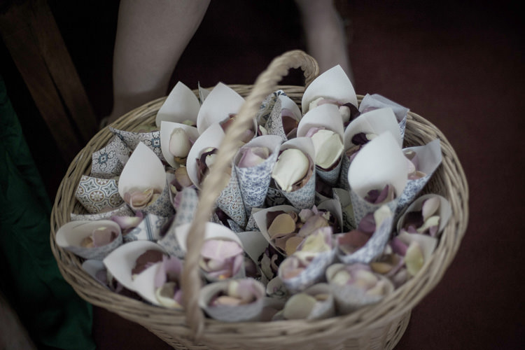 Confetti Cones Basket Moroccan Feasting Bohemian Wedding http://www.contemporary-wedding.com/