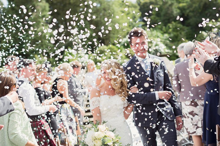 Confetti Throw Romantic Metallic Blush Wedding http://www.craigsandersphotography.co.uk/