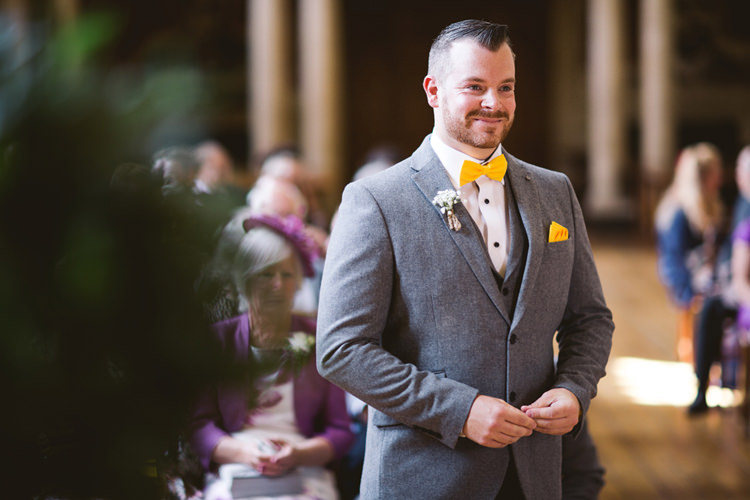 Quirky Modern Yellow Grey City Wedding http://jenmarino.com/