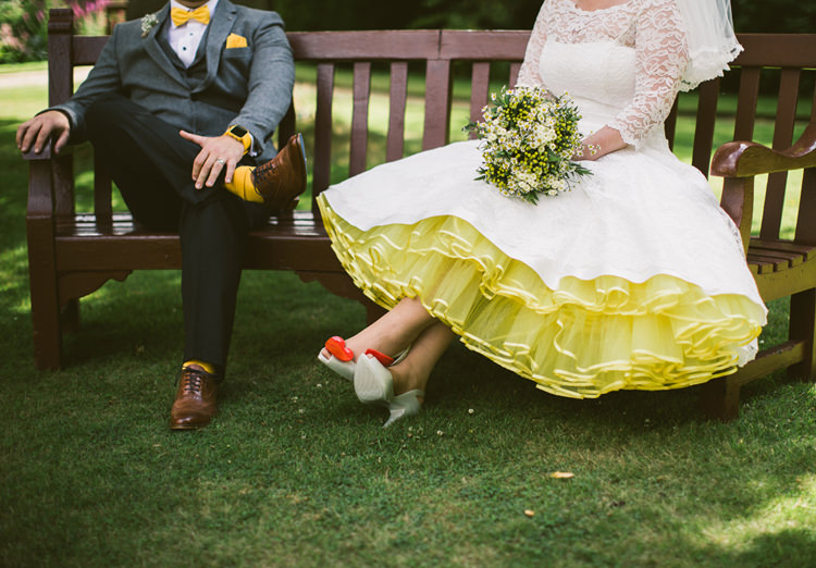 Quirky Modern Yellow Grey City Wedding http://jenmarino.com/