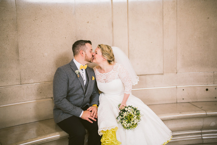 Quirky Modern Yellow Grey City Wedding http://jenmarino.com/