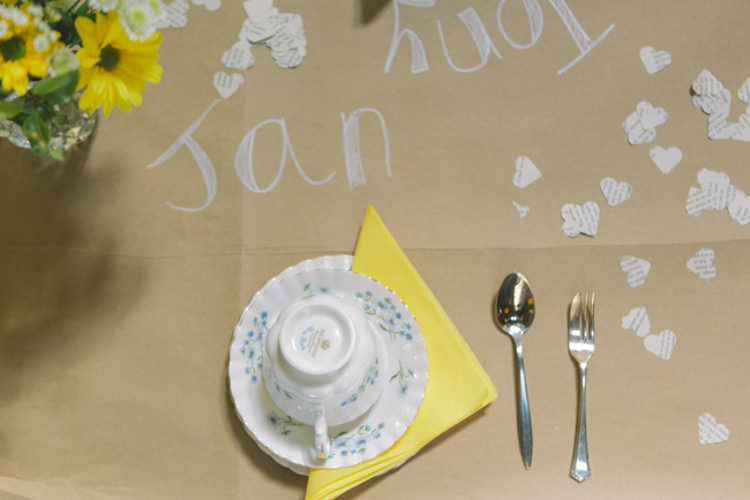 Crafty Yellow Vintage Village Hall Wedding http://www.suekwiatkowska.com/