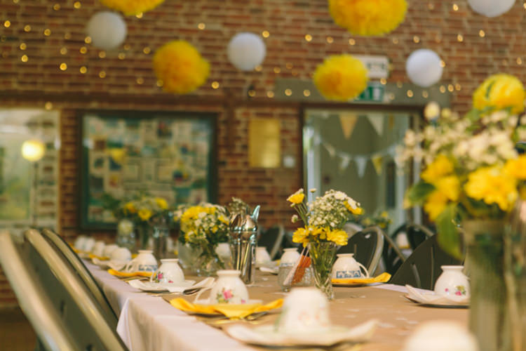 Crafty Yellow Vintage Village Hall Wedding http://www.suekwiatkowska.com/