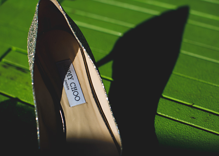 Sparkly Jimmy Choo Shoes Heels Bride Bridal Pale Pink & Lace Farm Wedding http://hbaphotography.com/