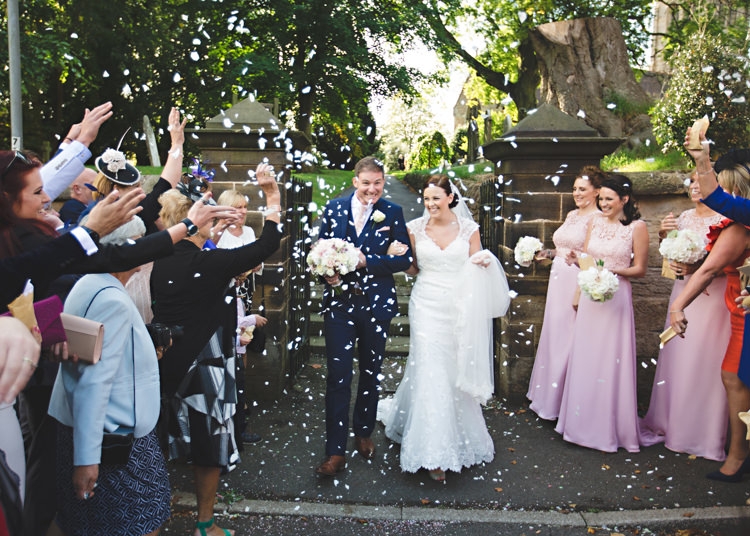 Confetti Throw Pale Pink & Lace Farm Wedding http://hbaphotography.com/
