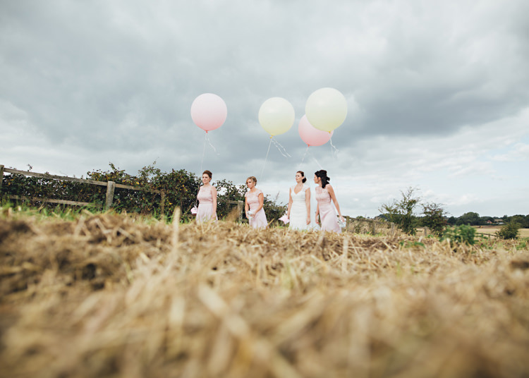 Balloons Pale Pink & Lace Farm Wedding http://hbaphotography.com/