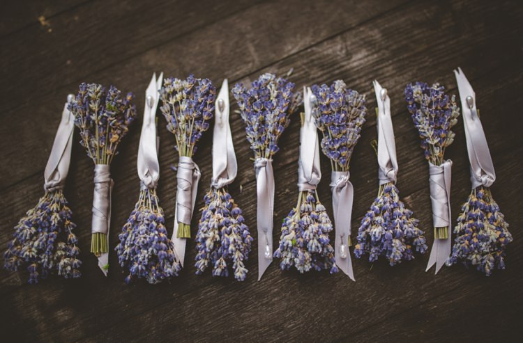 Lavender Ribbon Bouquets Bridesmaids Whimsical Woodland Earthy Wedding Georgia http://www.ambercatherphotography.com/