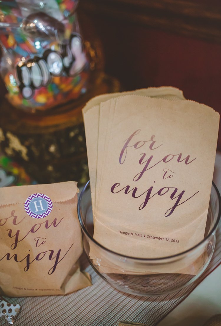 Personalised Sweet Sweetie Bags Whimsical Woodland Earthy Wedding Georgia http://www.ambercatherphotography.com/