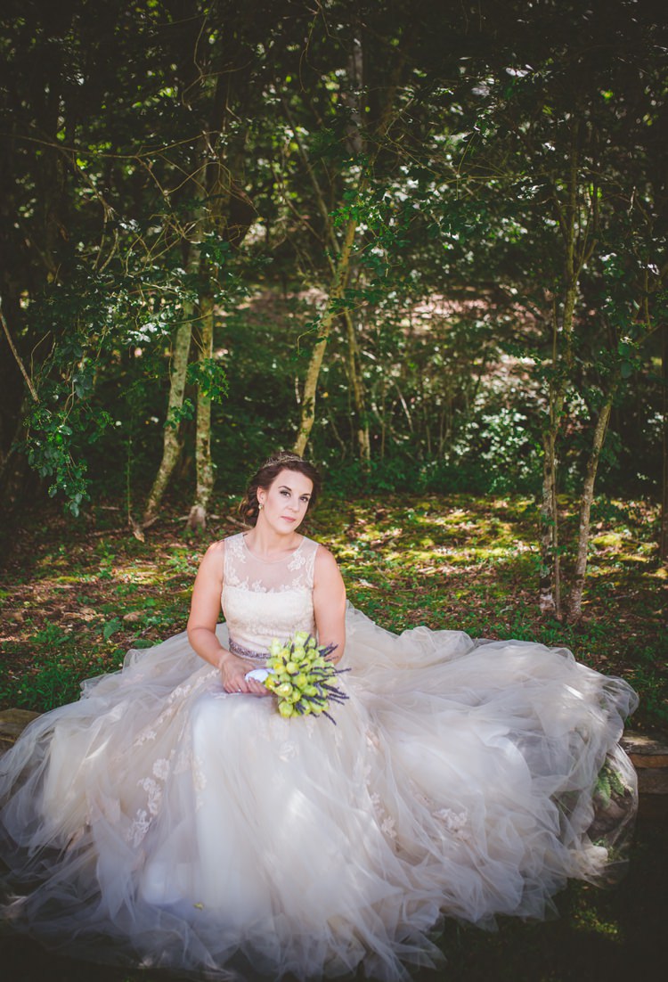 Enzoani Bride Bridal Dress Gown Tulle Lace Whimsical Woodland Earthy Wedding Georgia http://www.ambercatherphotography.com/