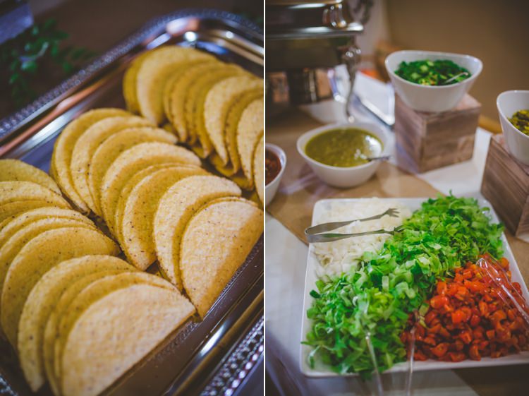 Gluten Free Tacos Bar Station Food Whimsical Woodland Earthy Wedding Georgia http://www.ambercatherphotography.com/