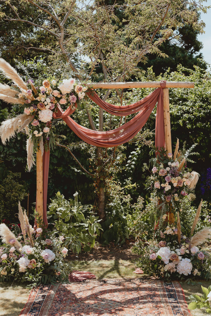 Wedding Backdrop Idea Ceremony Georgia Rachael