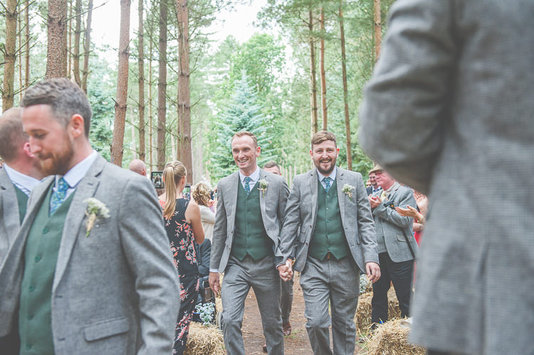 Tweed Groomsmen Green Grey Quirky Natural Woodland Wedding http://lisahowardphotography.co.uk/