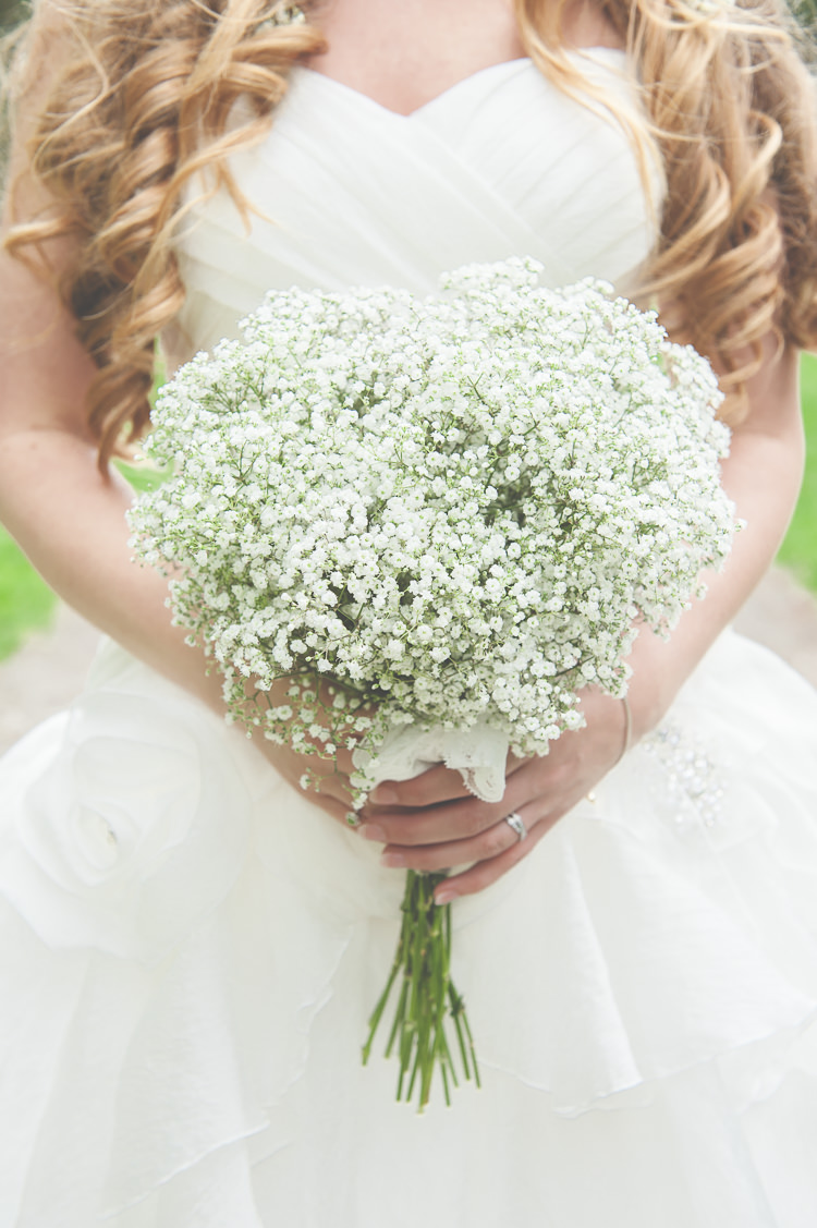 Gypsophila Baby Breath Bouquet Flowers Bride Bridal Heart Quirky Natural Woodland Wedding http://lisahowardphotography.co.uk/