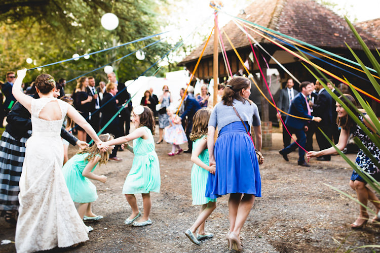 May Pole Dancing Autumn Kentish Village Hall Wedding http://www.livvy-hukins.co.uk/