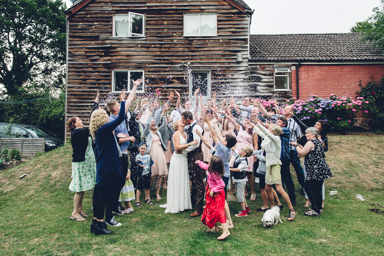 Confetti Throw Low Key Hand Made Wedding http://www.kategrayphotography.com/