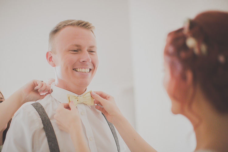 Bow Tie Braces Groom Quirky Cute Pastel Wedding http://www.ferriphotography.co.uk/