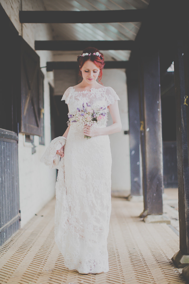 Lace Dress Gown Bride Bridal DIY Home Made Quirky Cute Pastel Wedding http://www.ferriphotography.co.uk/