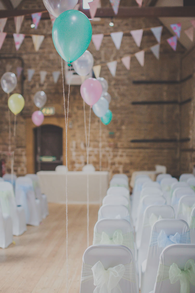 Balloons Aisle Ceremony Decor Quirky Cute Pastel Wedding http://www.ferriphotography.co.uk/