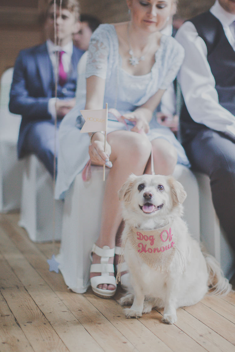 Dog Pet Quirky Cute Pastel Wedding http://www.ferriphotography.co.uk/