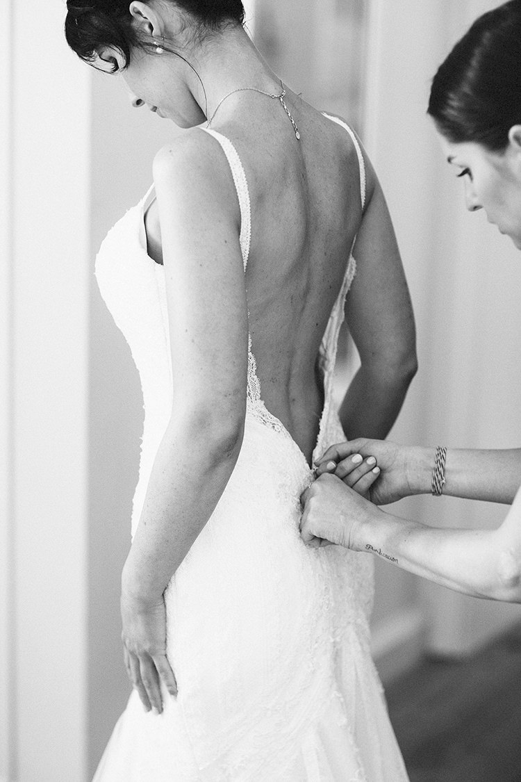 Low Back Dress Gown Straps Bride Bridal Quirky Cool Summer Germany Wedding http://www.cornelia-lietz.com/en