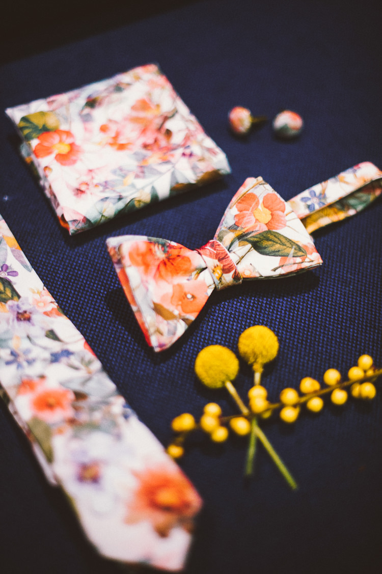 Floral Groom Accessories Whimsical Vibrant Multicolour Wedding Ideas http://hecapture.fr/