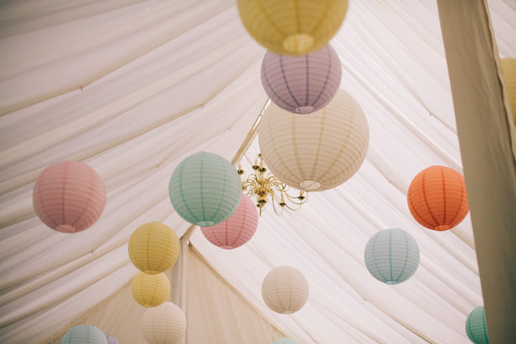 Pastel Lanterns Marquee Happy Summer Peach Marquee Wedding http://katherinemager.com/