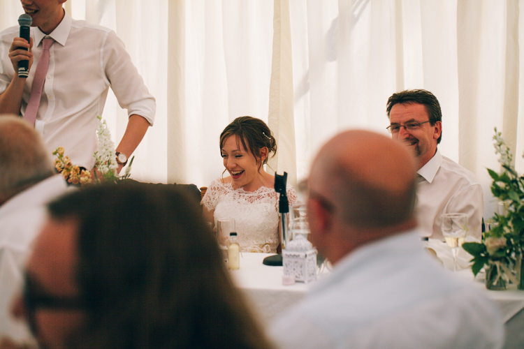 Happy Summer Peach Marquee Wedding http://katherinemager.com/