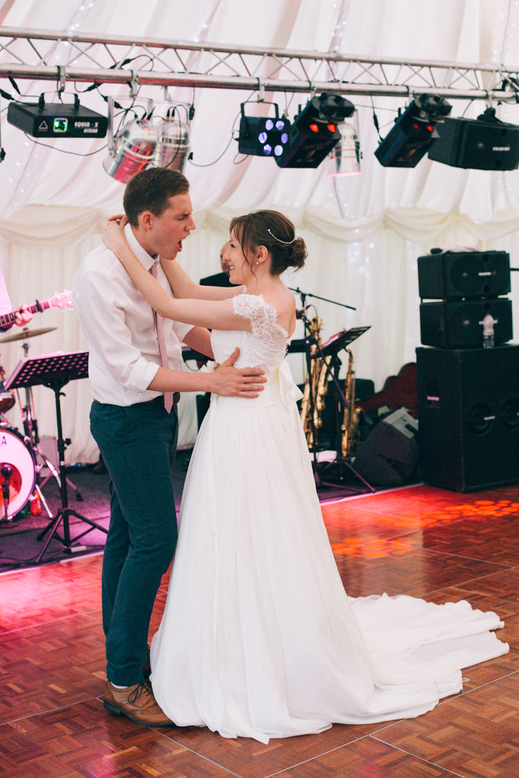 Happy Summer Peach Marquee Wedding http://katherinemager.com/