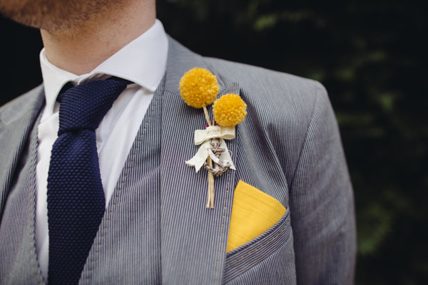 Wedding Pom Pom Ideas Buttonhole Groom http://www.lucylittle.co.uk/