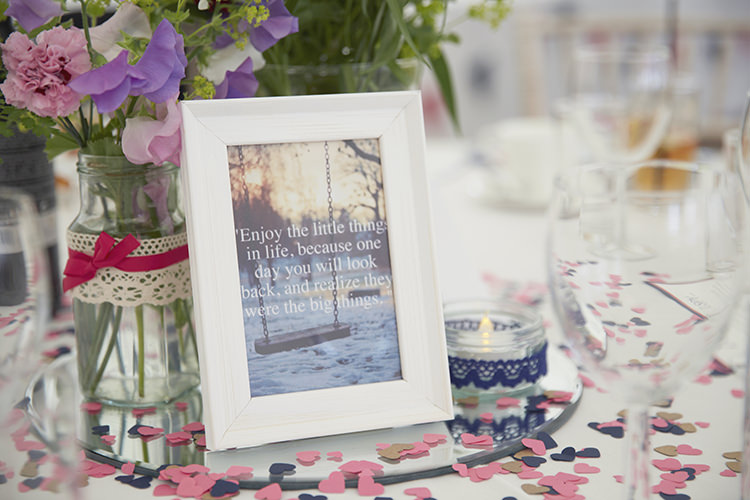 Handmade Fuchsia Navy Farm Wedding http://www.nataliejweddings.com/