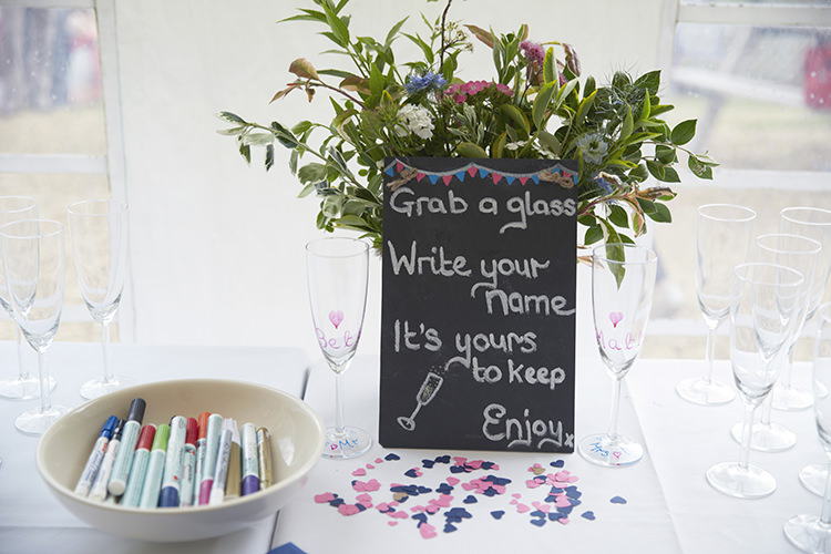 Handmade Fuchsia Navy Farm Wedding http://www.nataliejweddings.com/