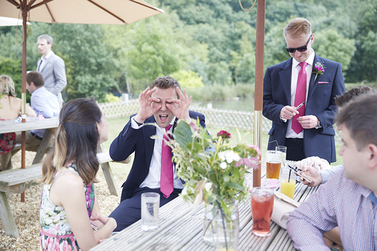 Handmade Fuchsia Navy Farm Wedding http://www.nataliejweddings.com/