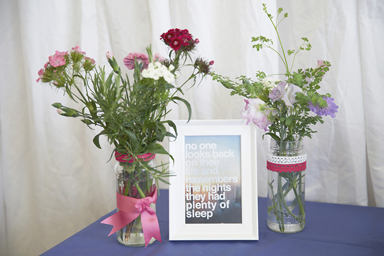 Handmade Fuchsia Navy Farm Wedding http://www.nataliejweddings.com/