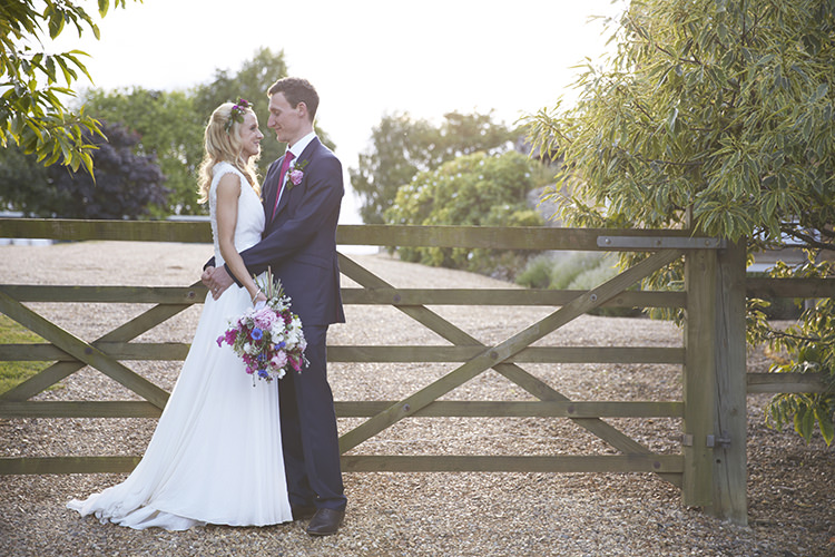 Handmade Fuchsia Navy Farm Wedding http://www.nataliejweddings.com/