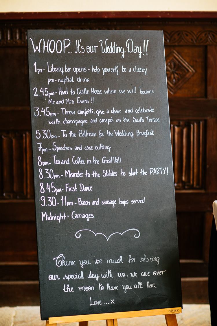 Black Board Chalk Sign Timings Order Day Bicycle Rich Plum Stylish Relaxed Wedding http://albertpalmerphotography.com/