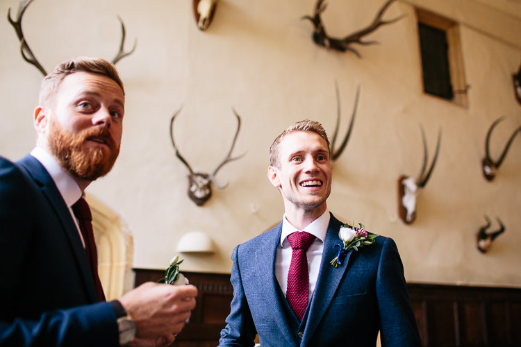 Knitted Tie Groom Bicycle Rich Plum Stylish Relaxed Wedding http://albertpalmerphotography.com/
