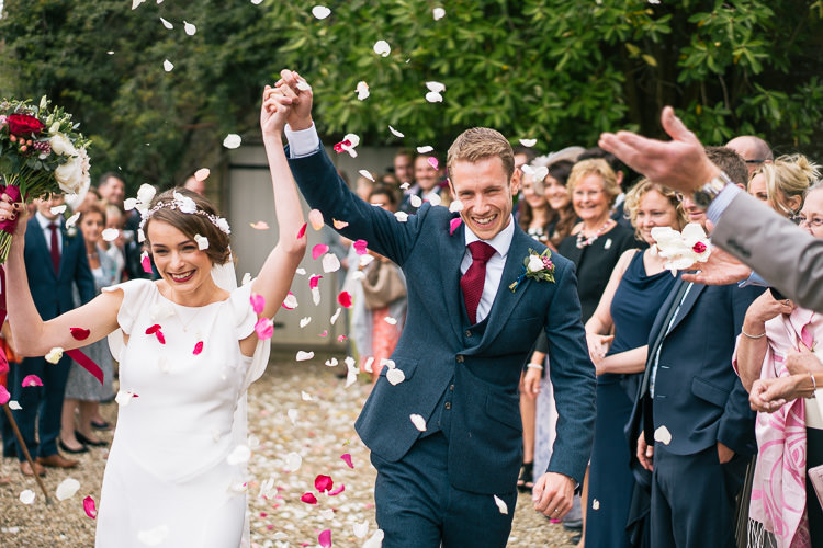 Confetti Throw Bicycle Rich Plum Stylish Relaxed Wedding http://albertpalmerphotography.com/