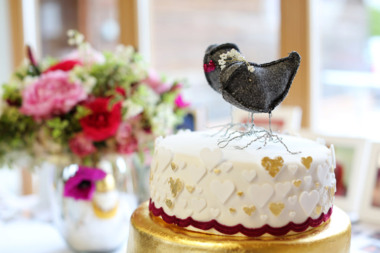Bird Cake Toppers Colourful Home Made Spring Wedding http://www.jadelisaphotography.com/