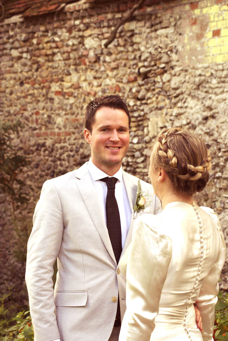 Grey Suit Black Tie Groom Vintage Country Garden Festival Wedding http://www.kimberleysta-mariaphotography.com/