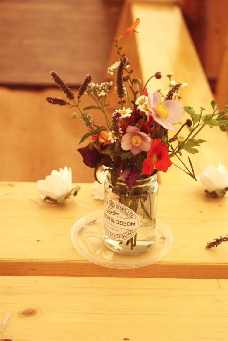 Jar Flowers Vintage Country Garden Festival Wedding http://www.kimberleysta-mariaphotography.com/