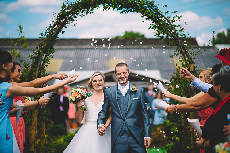 Confetti Throw Magical Grey Coral Barn Wedding http://www.stevebridgwoodphotography.co.uk