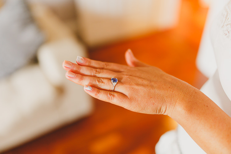 Sapphire Engagement Ring Band Modern Chic Stylish City Wedding http://photographybymarclawson.com/